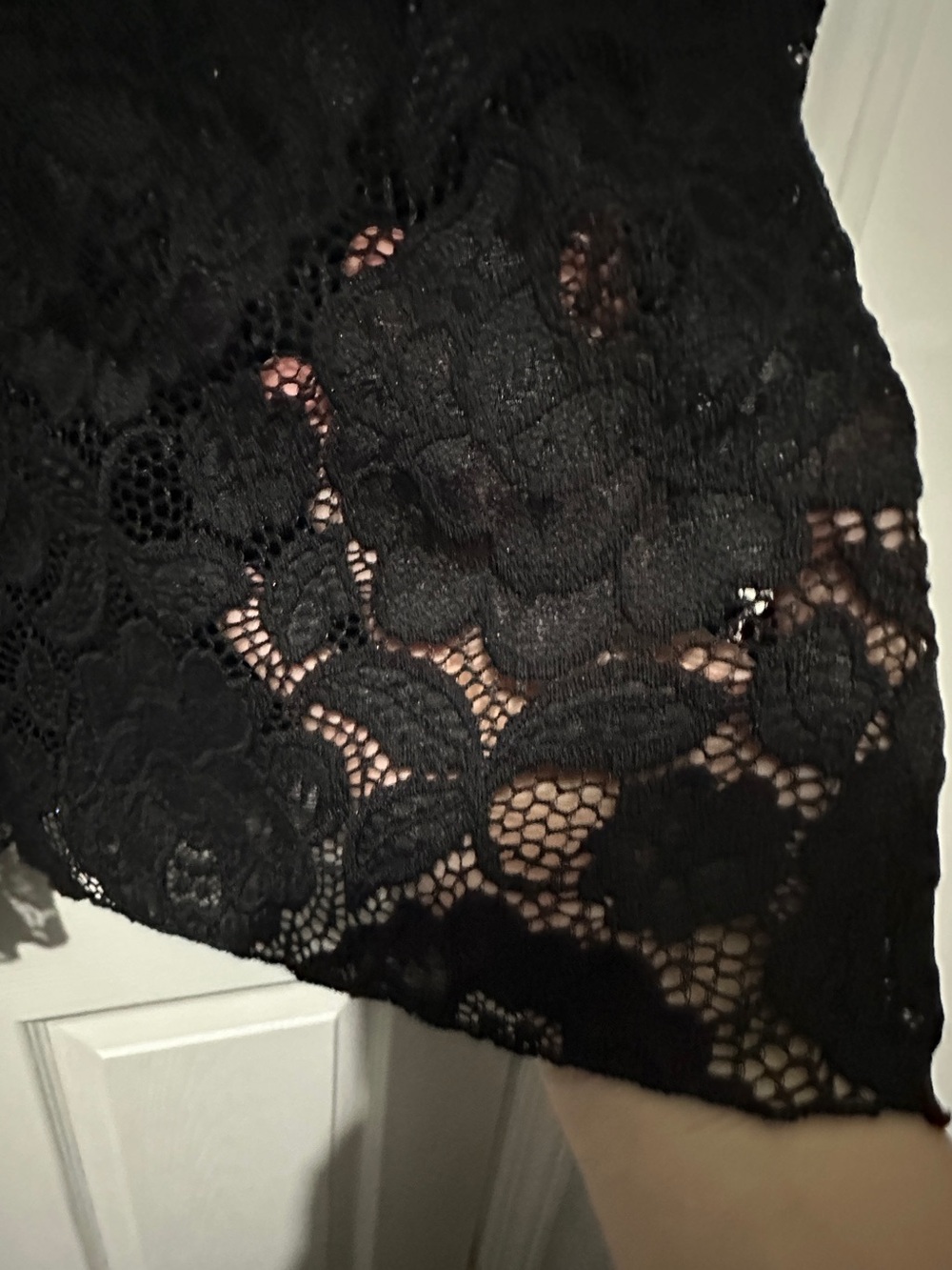 2 Black Layered Camisole Tanks one lace and one chiffon size XL - Picture 5 of 10